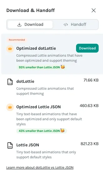 LottieFiles Dashboard